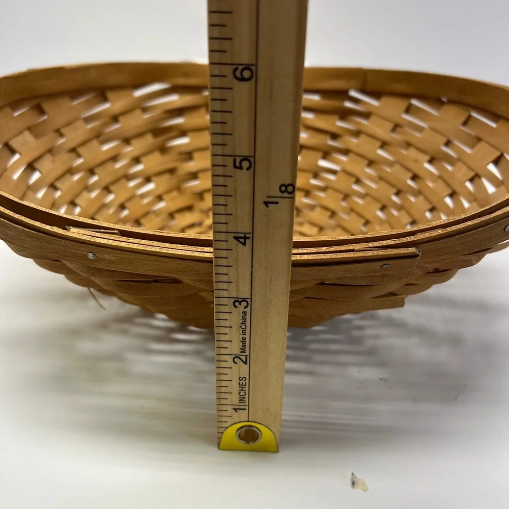 Longaberger 2009‎ Baskets Dresden OH USA Woven Wood Oval Serving Display